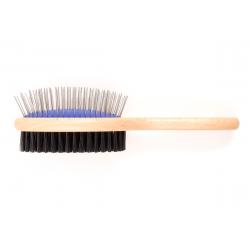 Ancol - Ergo - Wooden Handle - Double Sided Brush