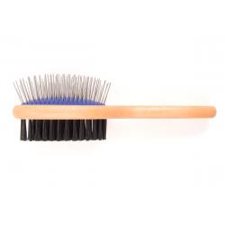 Ancol - Ergo - Wooden Handle - Double Sided Brush