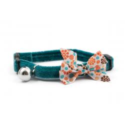 Ancol - Cat - Vintage Teal Bow Collar