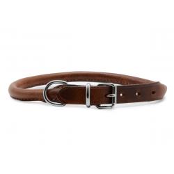 Ancol Leather Collar Round 28-36cm Size 3