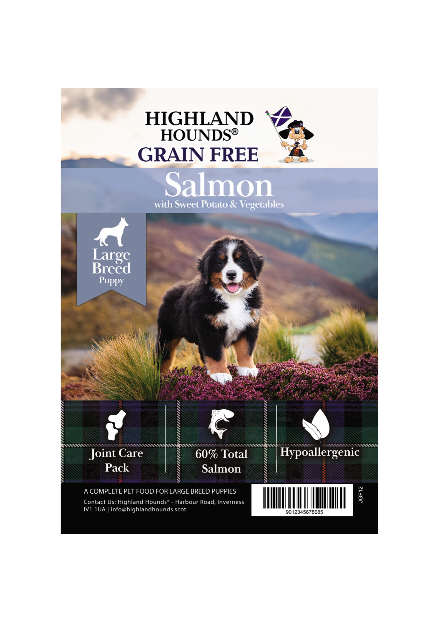 Grain Free - Salmon with Sweet Potato & Vegetables - Puppy - Large Breed
