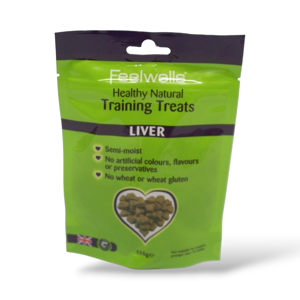 Feelwells - Healthy Natural Training Dog Treats - Liver - 115g