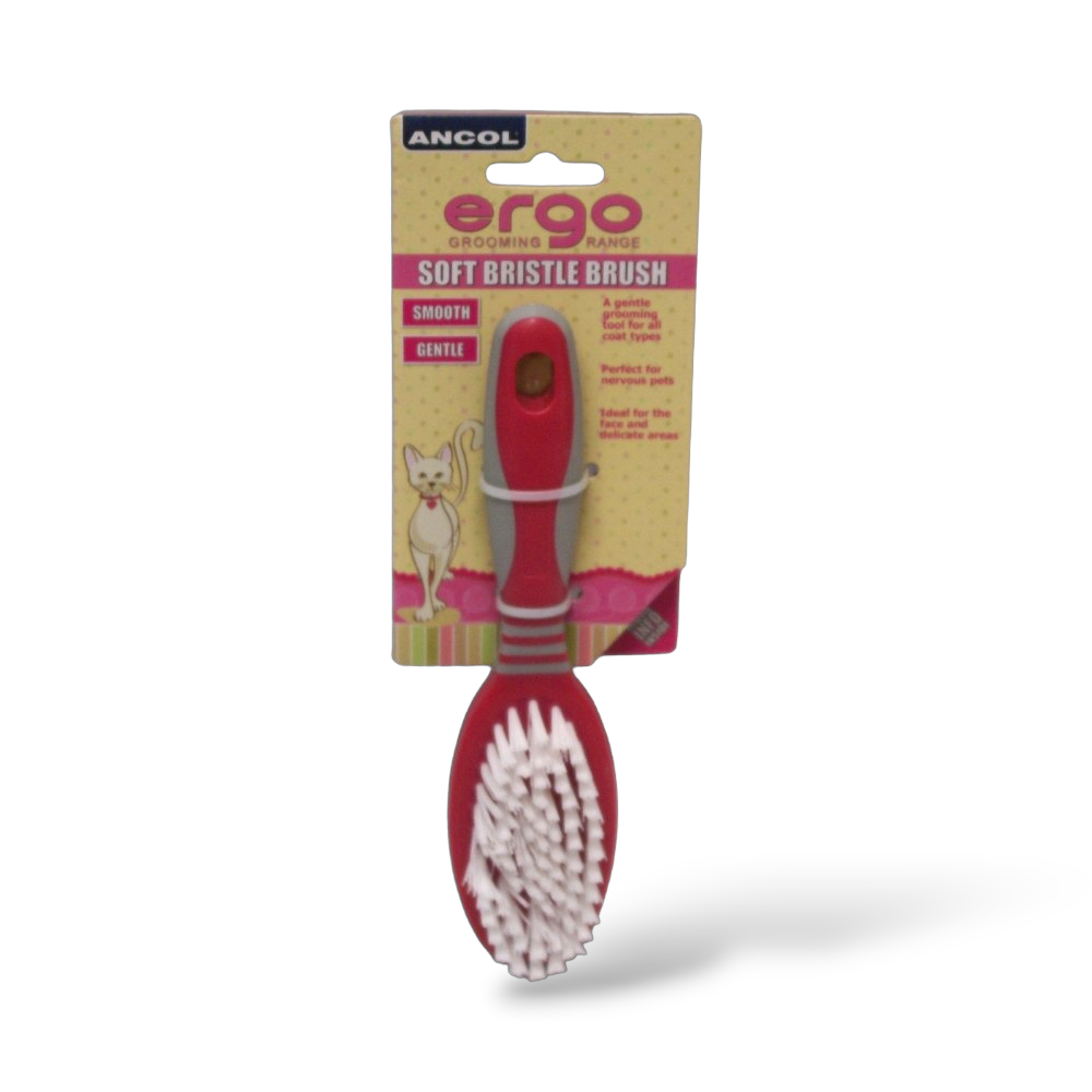 Ancol - Ergo Soft Bristle Brush - Cat