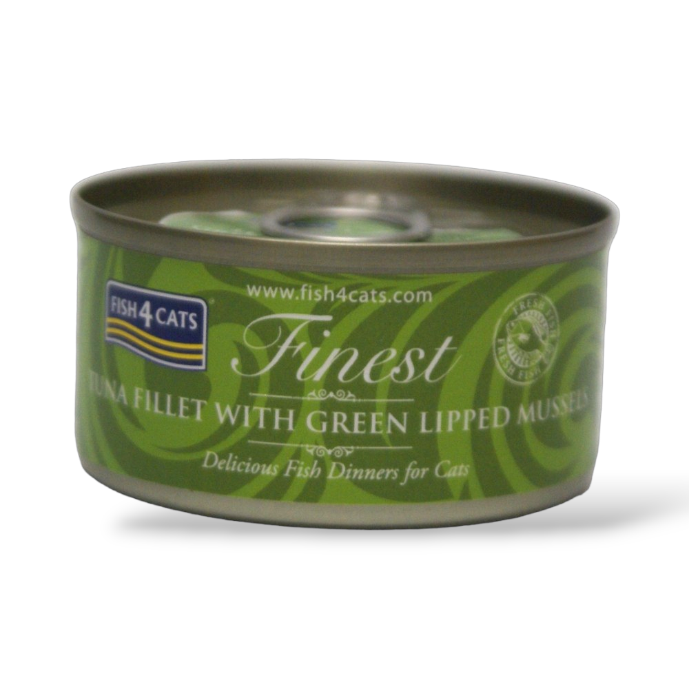 Fish 4Cats - Can Tuna Fillet With Green Lipped Mussel 70g