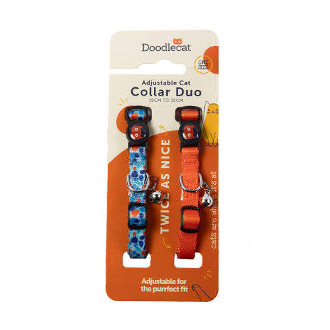 Doodlecat - Cat Collar Duo